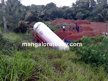 Lucky escape for driver as LPG Tanker lorry capsizes near Heroor.